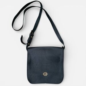 Parker Clay Classic Black Leather Crossbody Bag
